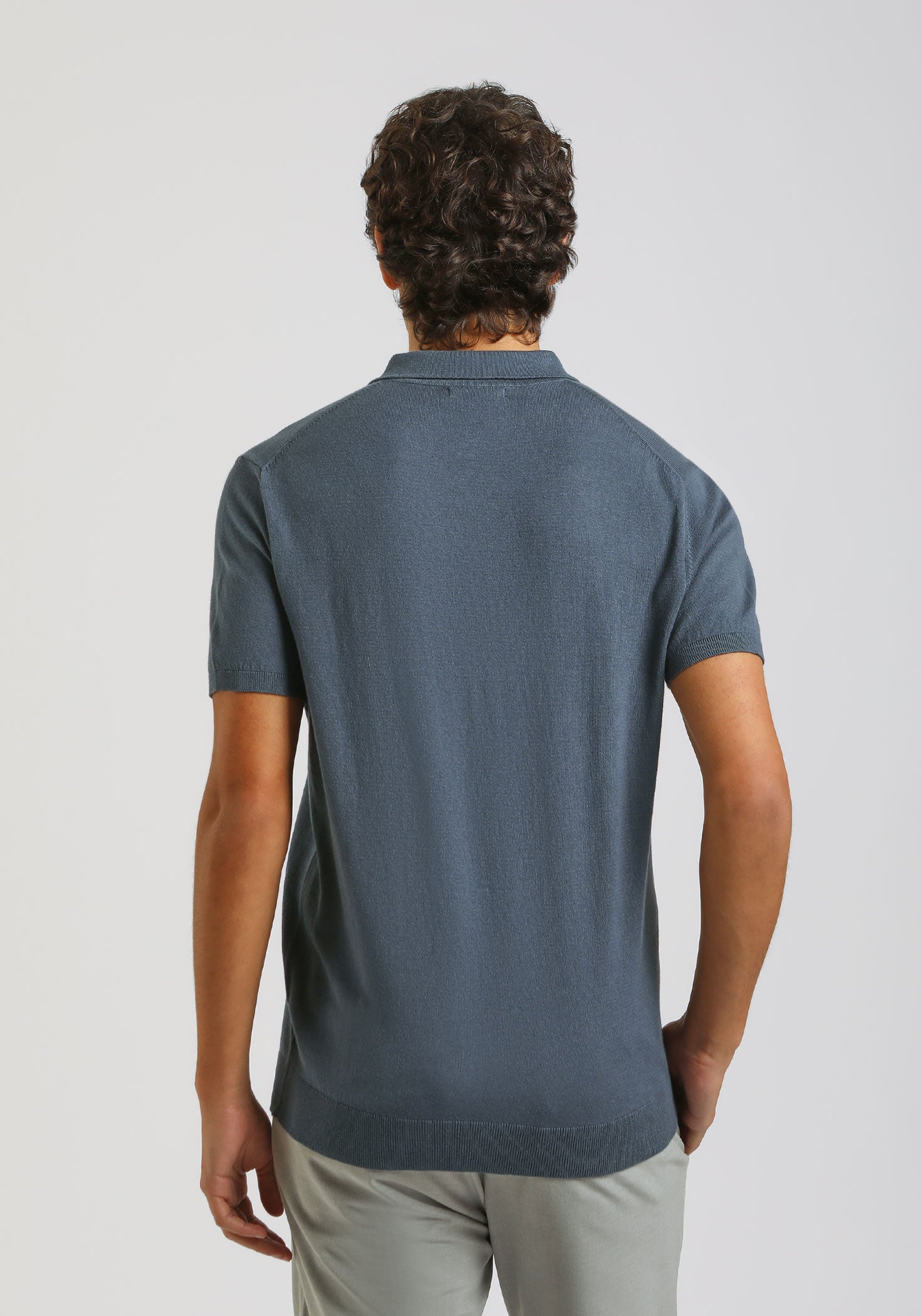 Polo in maglia|Colore:Denim