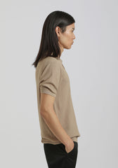 Polo in maglia|Colore:Beige