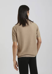 Polo in maglia|Colore:Beige