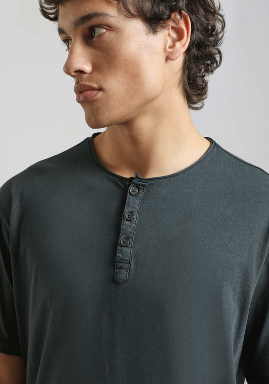 T-shirt collo serafino|Colore:Blue