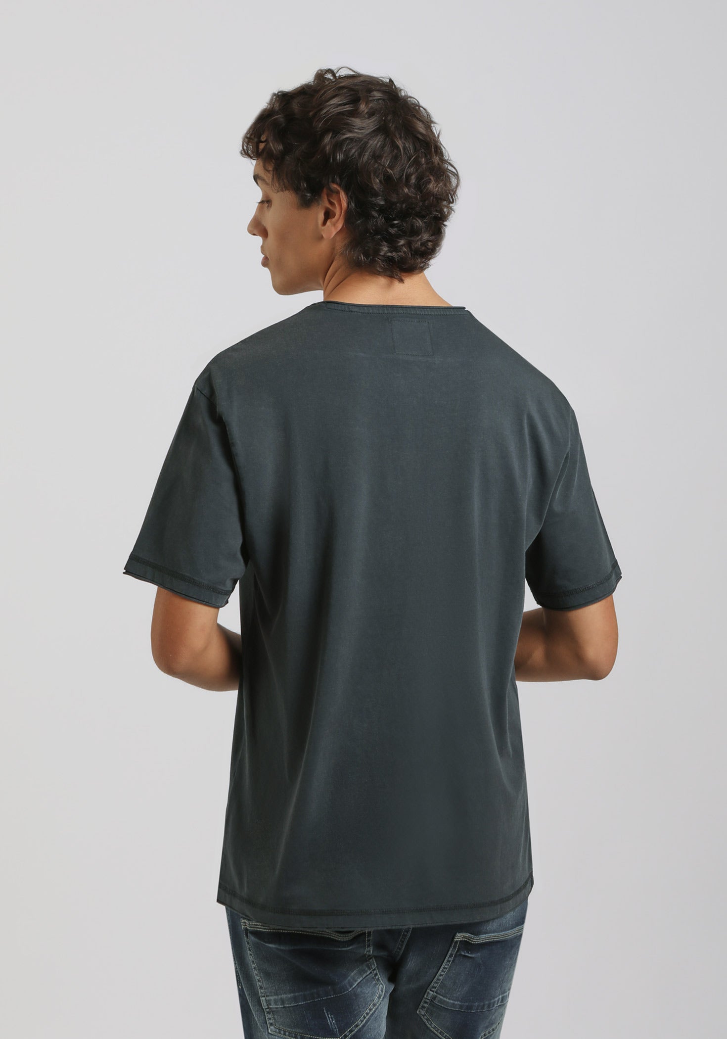 T-shirt collo serafino|Colore:Blue