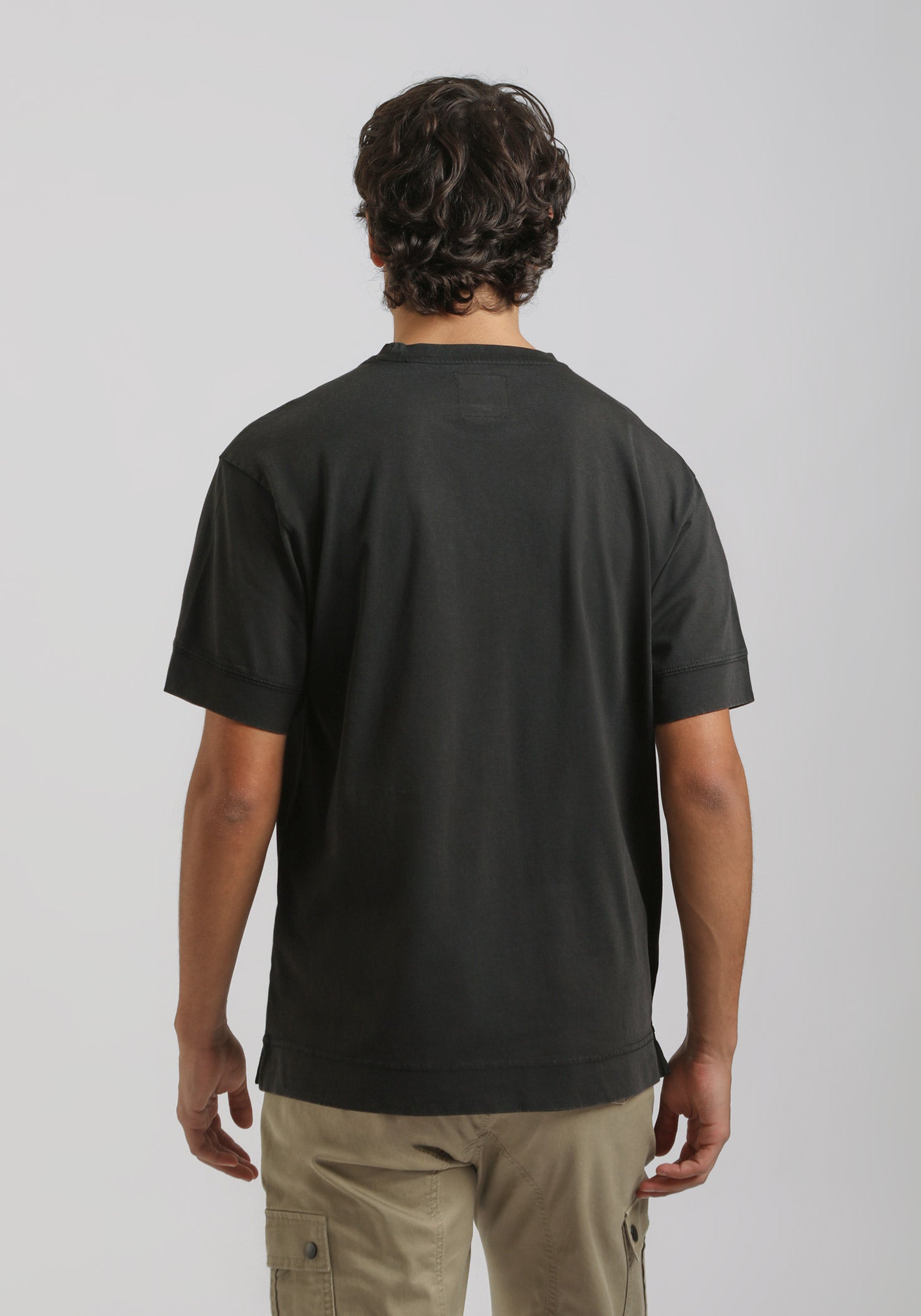 T-shirt strutturata 100% cotone|Colore:Nero