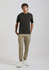 T-shirt strutturata 100% cotone|Colore:Nero