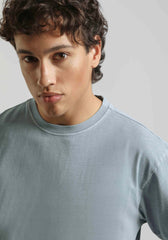 T-shirt strutturata 100% cotone|Colore:Polvere