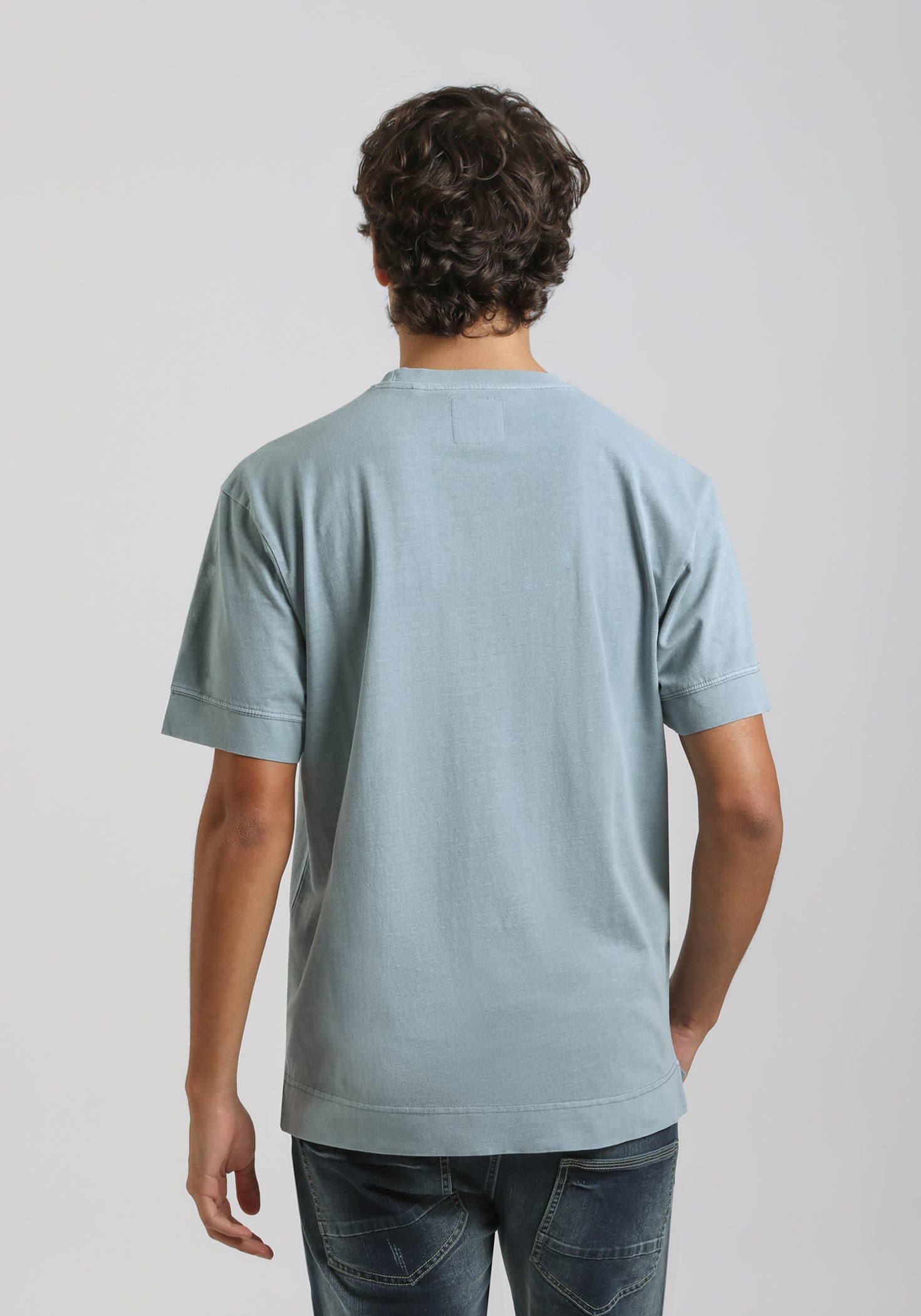 T-shirt strutturata 100% cotone|Colore:Polvere