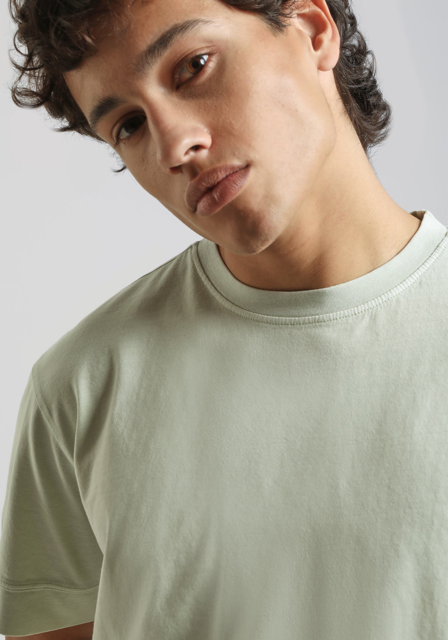T-shirt strutturata 100% cotone|Colore:Verde