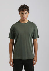 T-shirt strutturata 100% cotone|Colore:Verde bosco