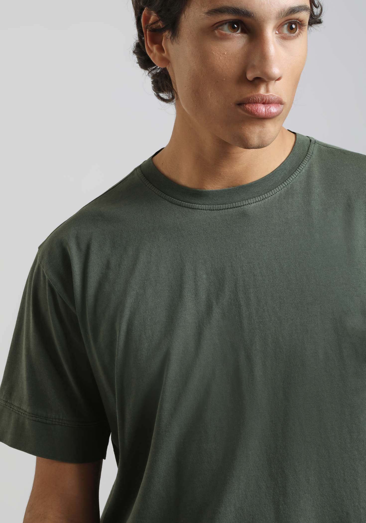 T-shirt strutturata 100% cotone|Colore:Verde bosco