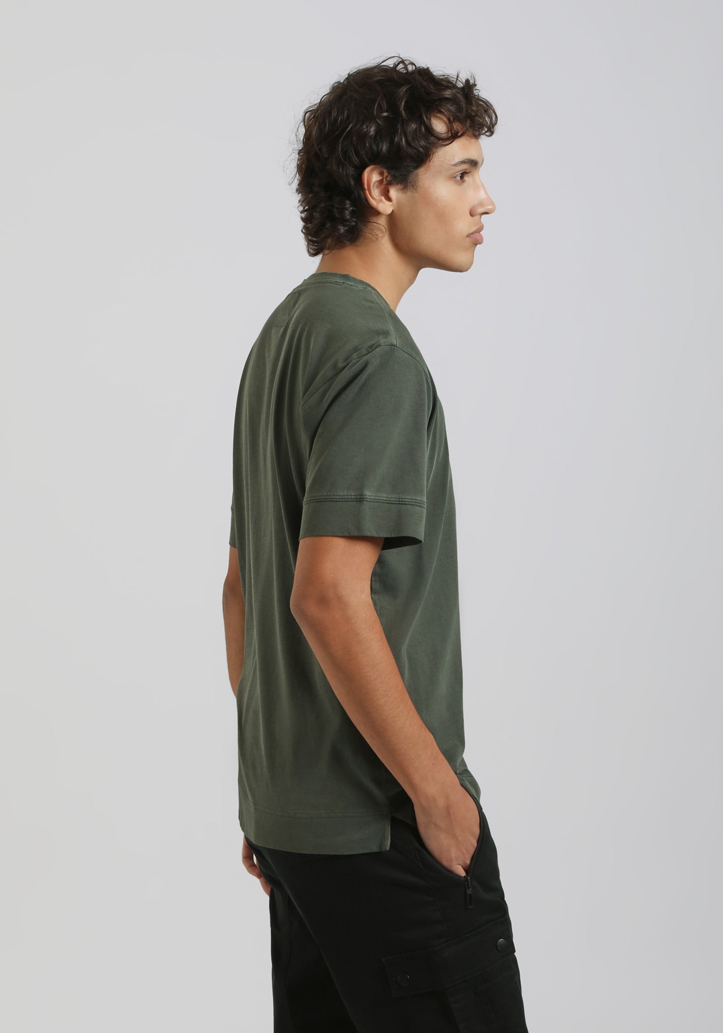 T-shirt strutturata 100% cotone|Colore:Verde bosco