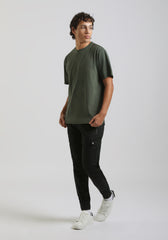 T-shirt strutturata 100% cotone|Colore:Verde bosco