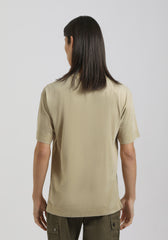 T-shirt effetto lavato con taschino|Colore:Corda