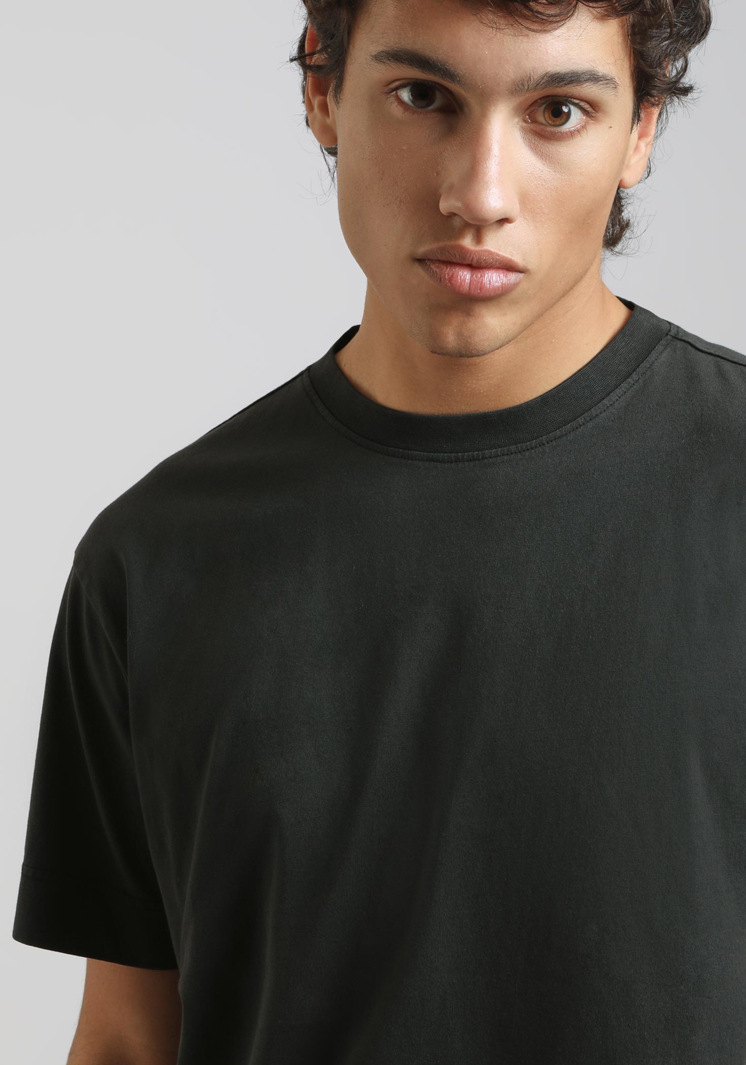 T-shirt effetto lavato|Colore:Nero