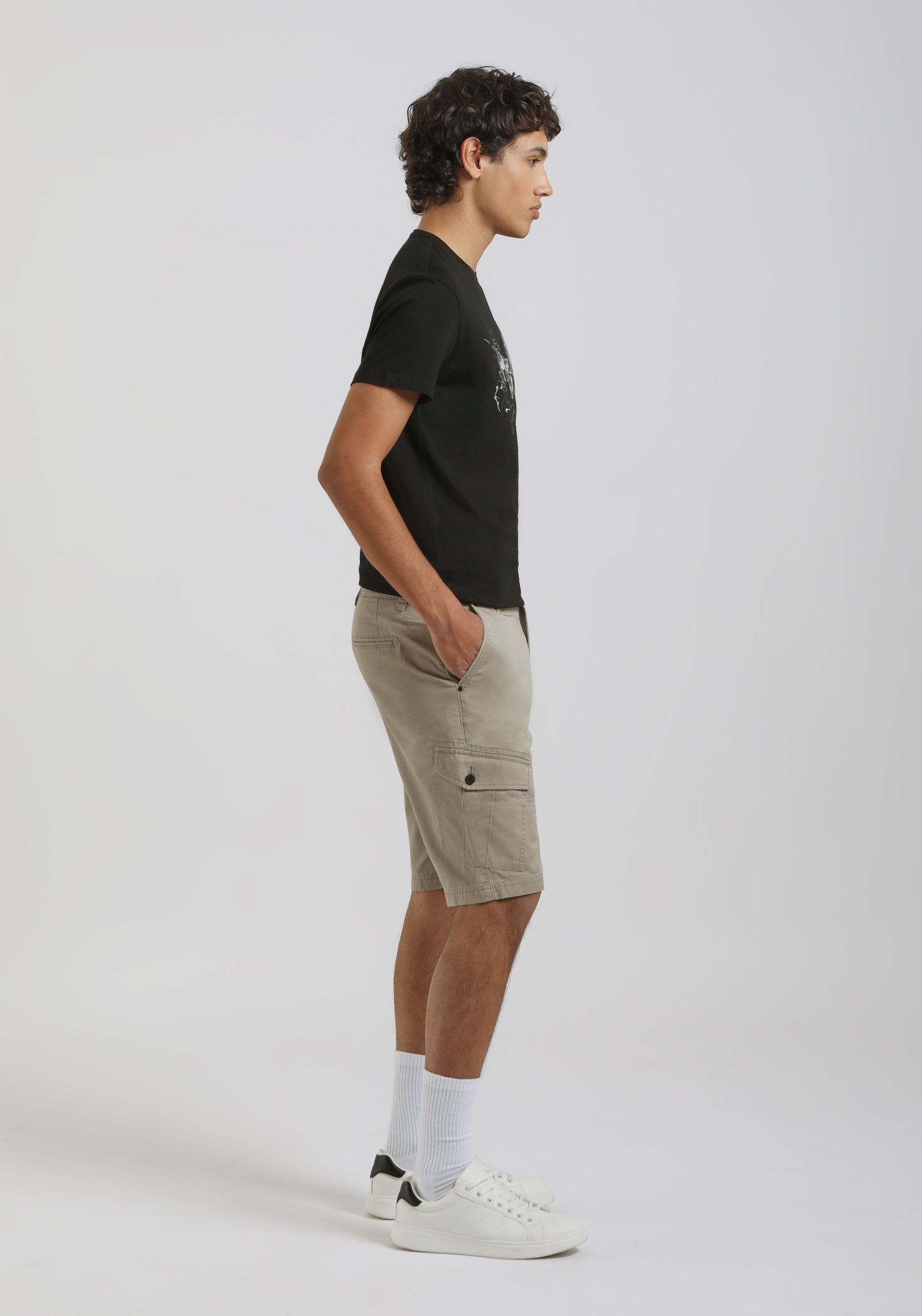 Bermuda cargo 100% cotone|Colore:Sabbia