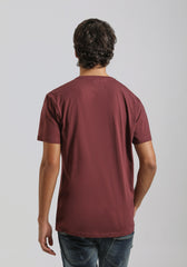 T-shirt con stampa|Colore:Rubino
