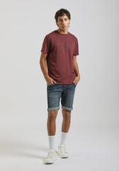 T-shirt con stampa|Colore:Rubino