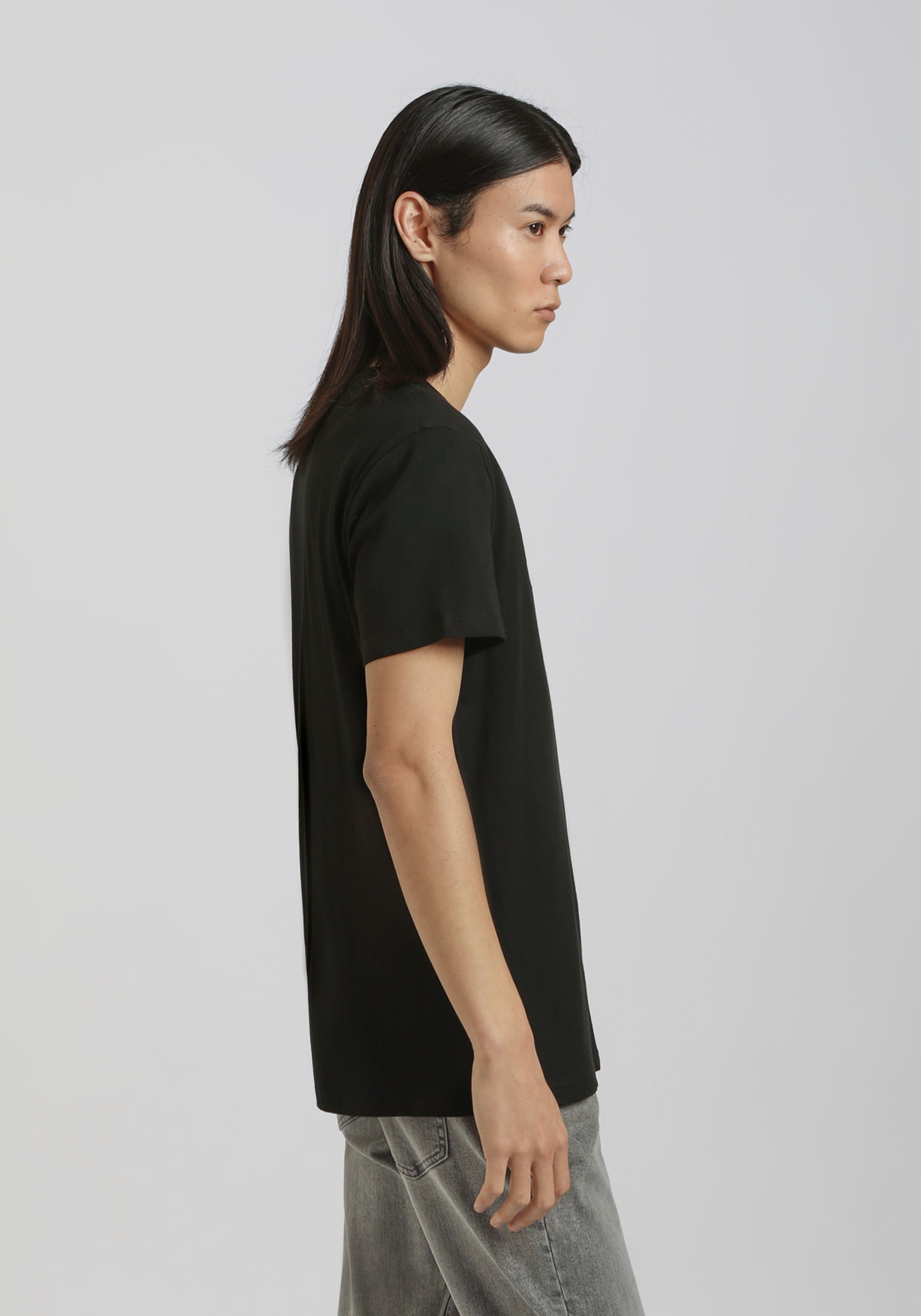 T-shirt 100% cotone con stampa|Colore:Nero