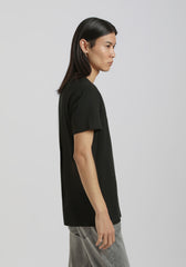 T-shirt 100% cotone con stampa|Colore:Nero