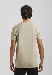 T-shirt 100% cotone con stampa|Colore:Beige