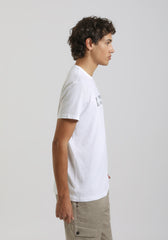 T-shirt 100% cotone con stampa|Colore:Bianco