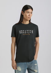T-shirt 100% cotone con stampa|Colore:Blue