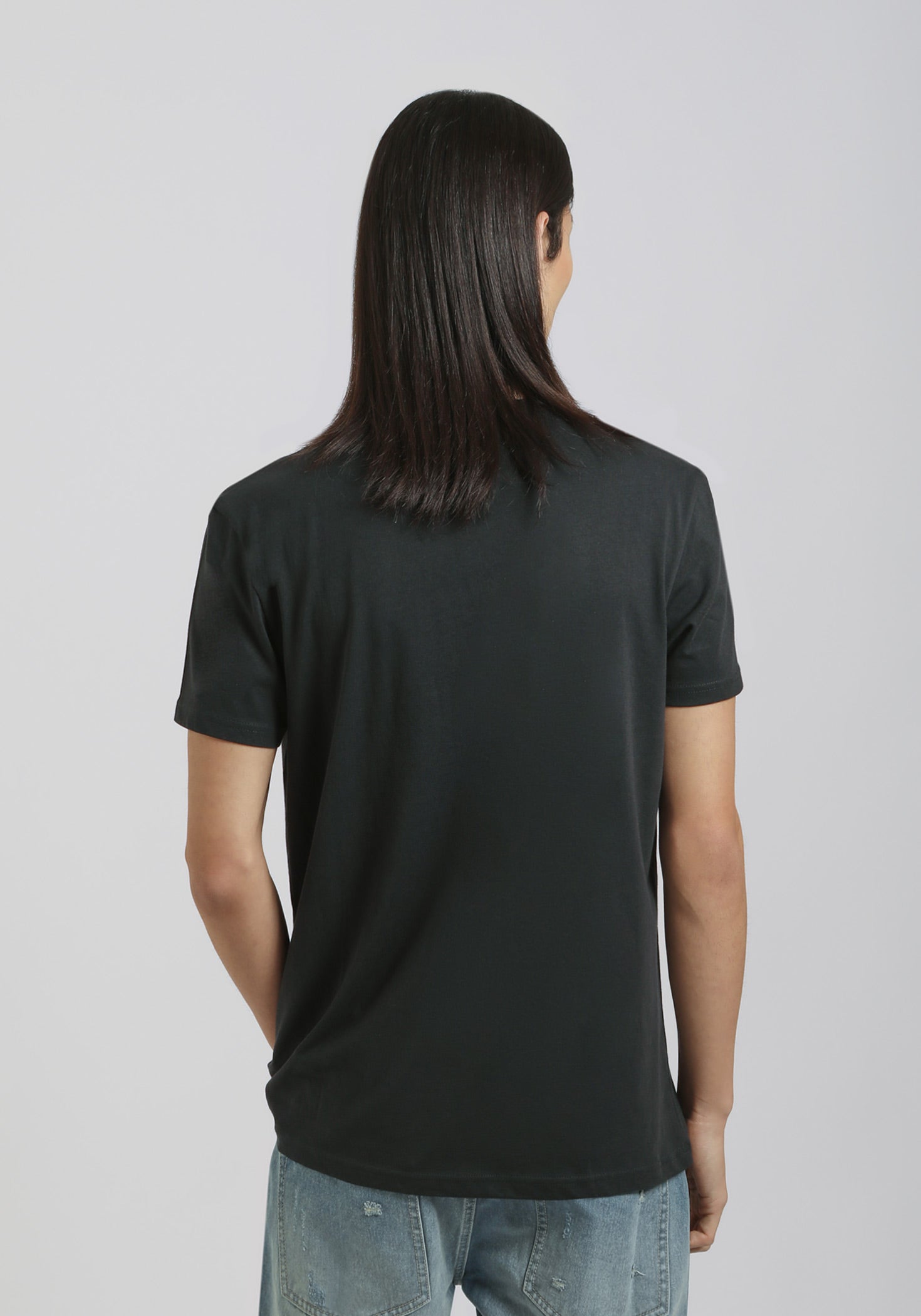 T-shirt 100% cotone con stampa|Colore:Blue