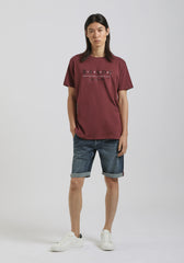 T-shirt 100% cotone con stampa|Colore:Rubino