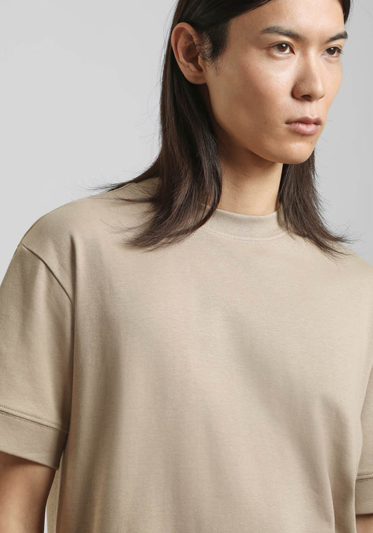 T-shirt over 100% cotone|Colore:Beige