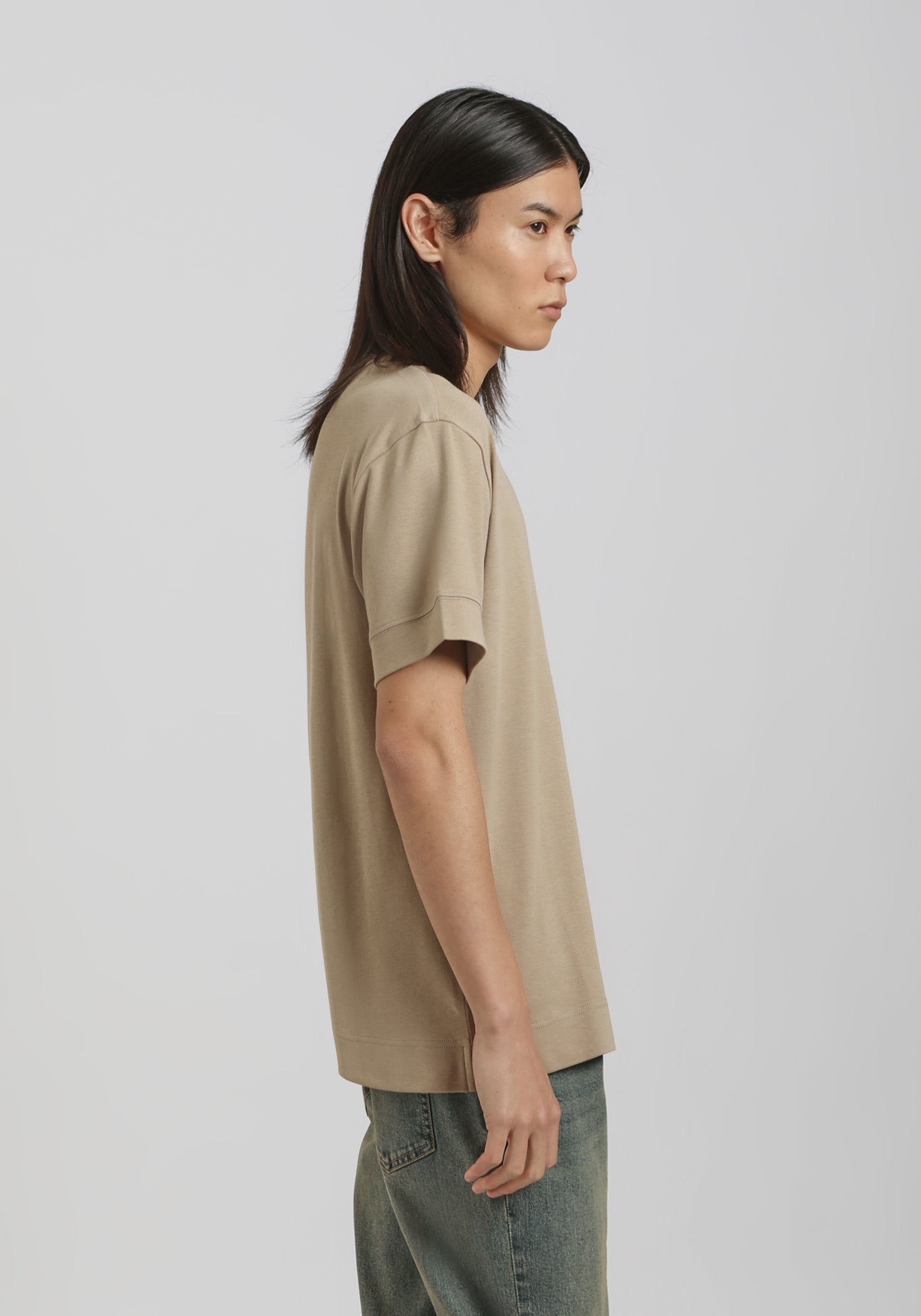 T-shirt over 100% cotone|Colore:Beige