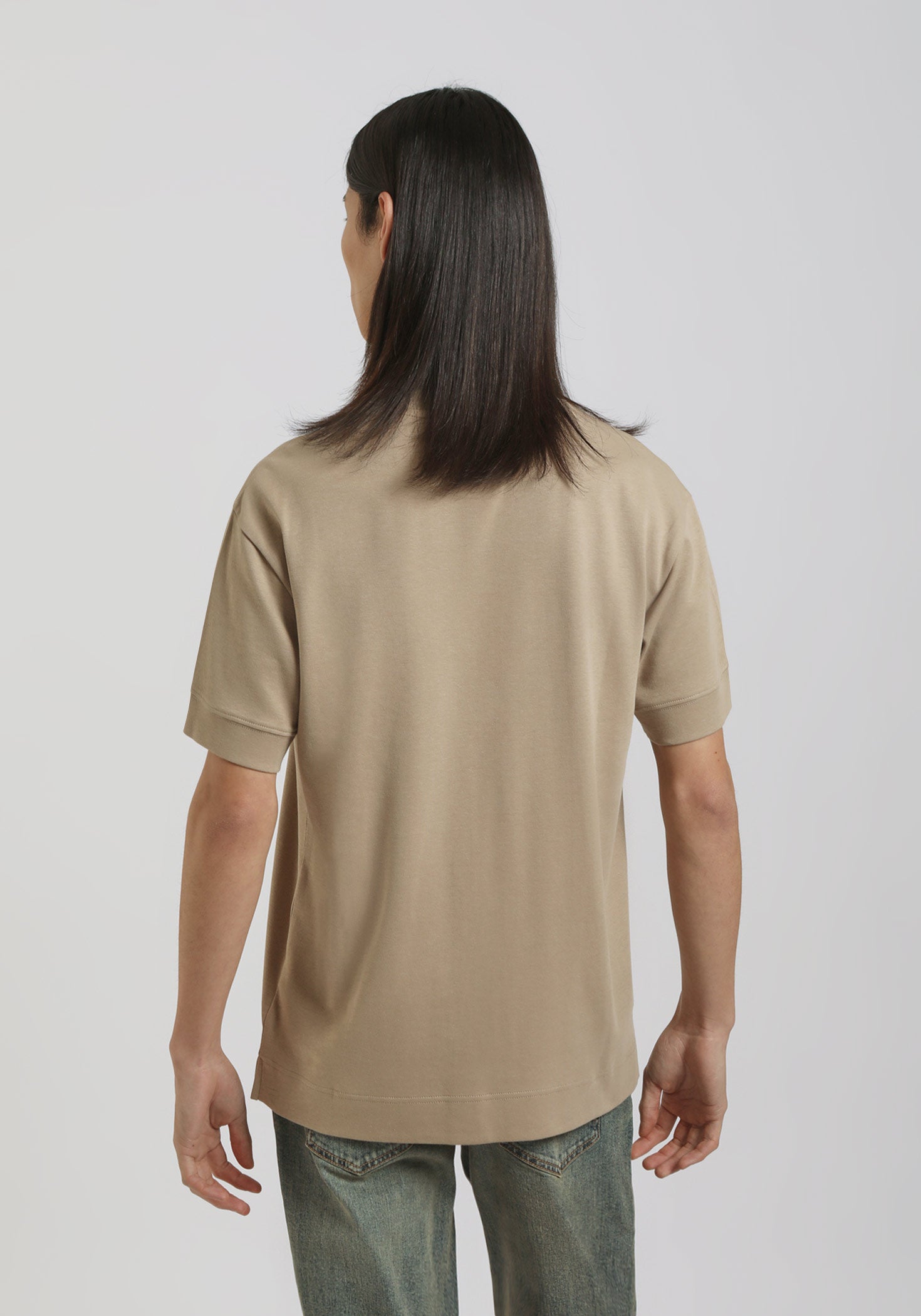 T-shirt over 100% cotone|Colore:Beige