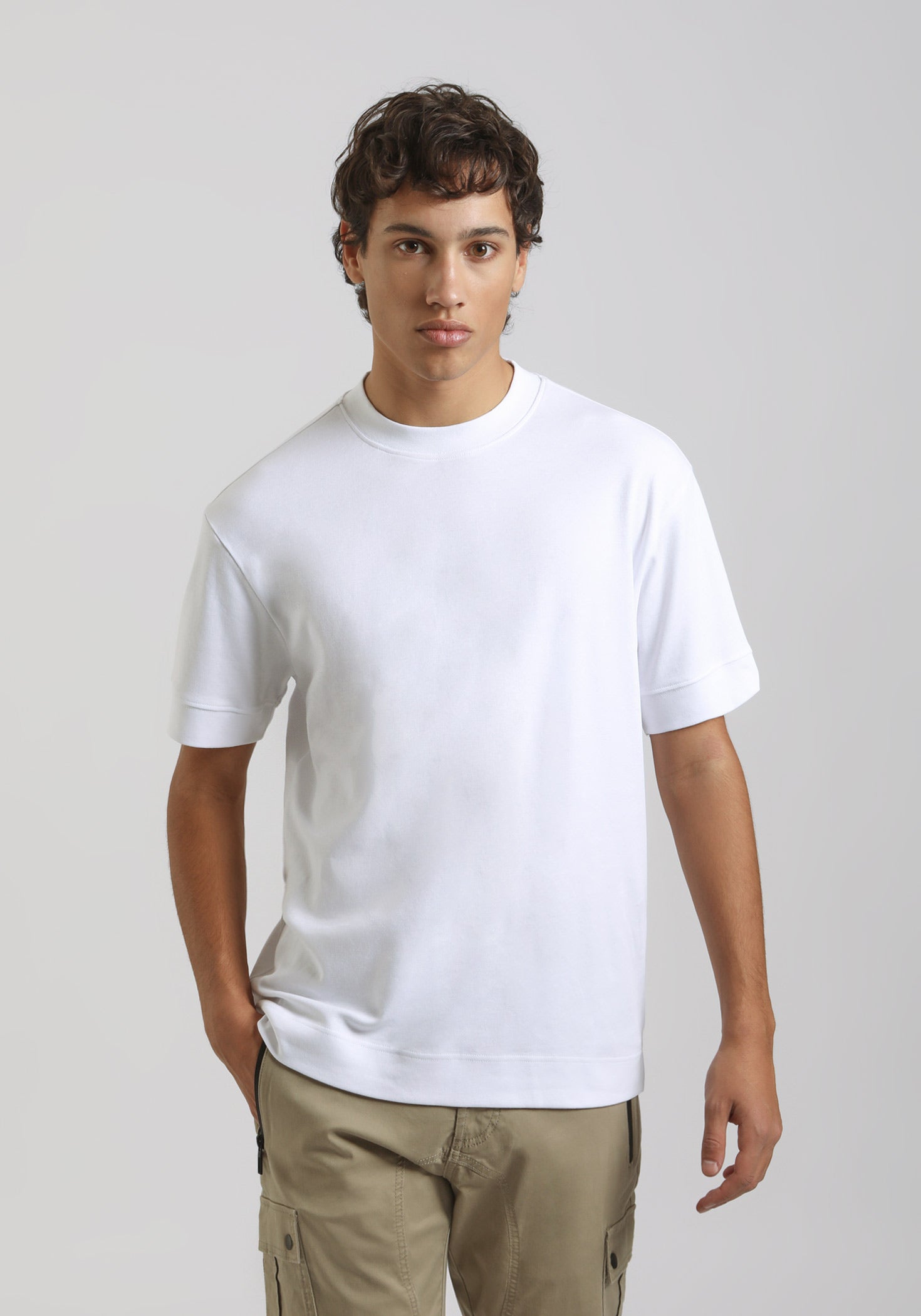 T-shirt over 100% cotone|Colore:Bianco