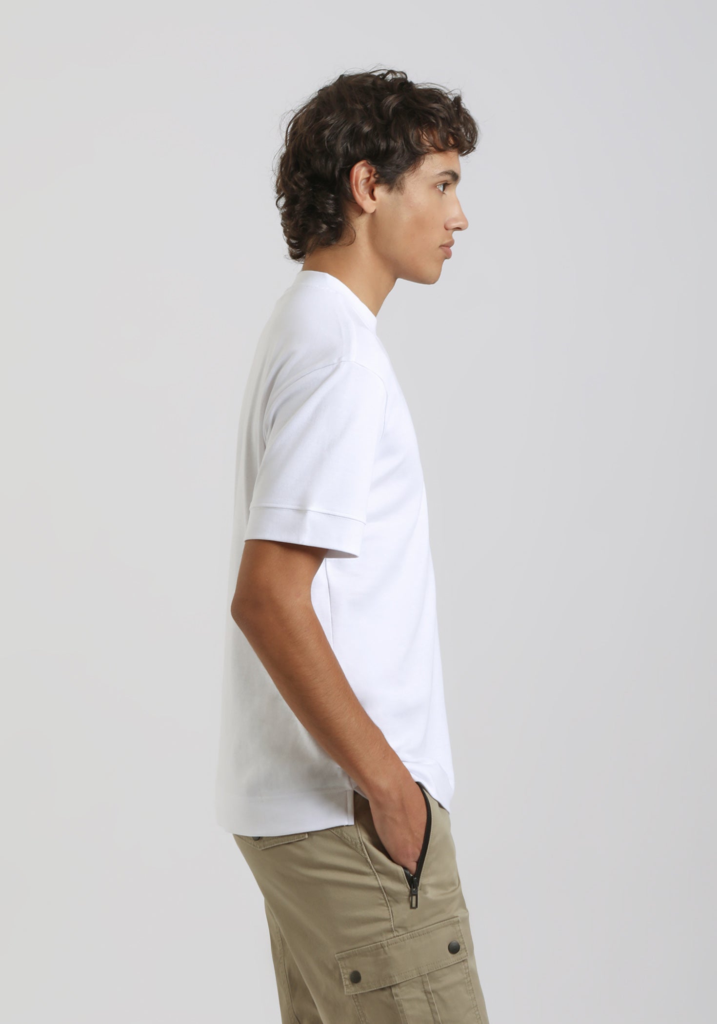 T-shirt over 100% cotone|Colore:Bianco
