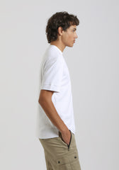 T-shirt over 100% cotone|Colore:Bianco