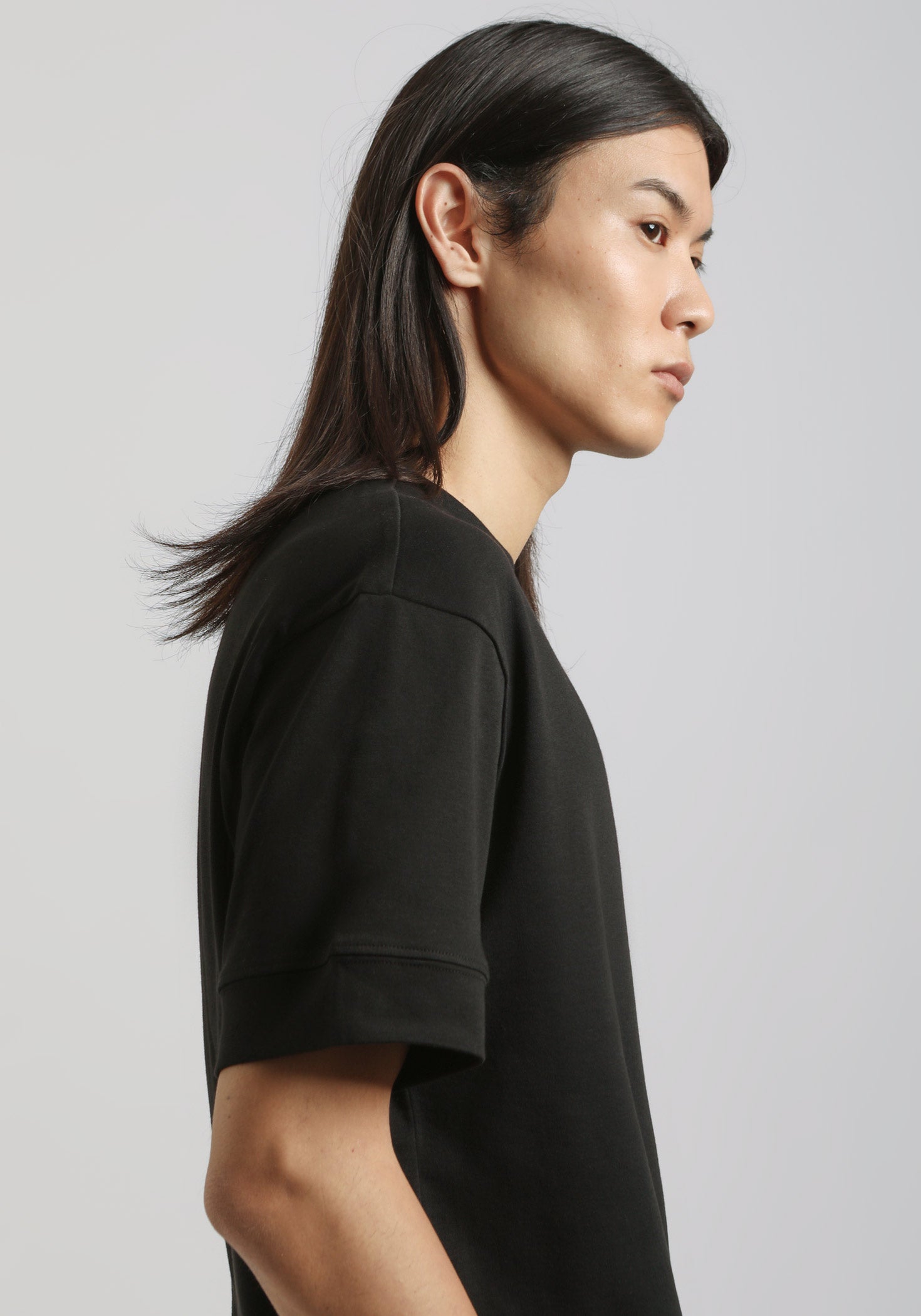 T-shirt over 100% cotone|Colore:Nero