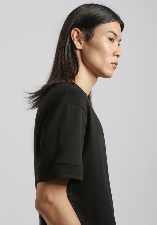 T-shirt over 100% cotone|Colore:Nero