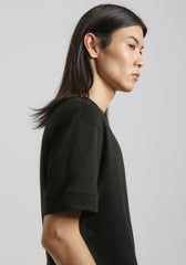 T-shirt over 100% cotone|Colore:Nero