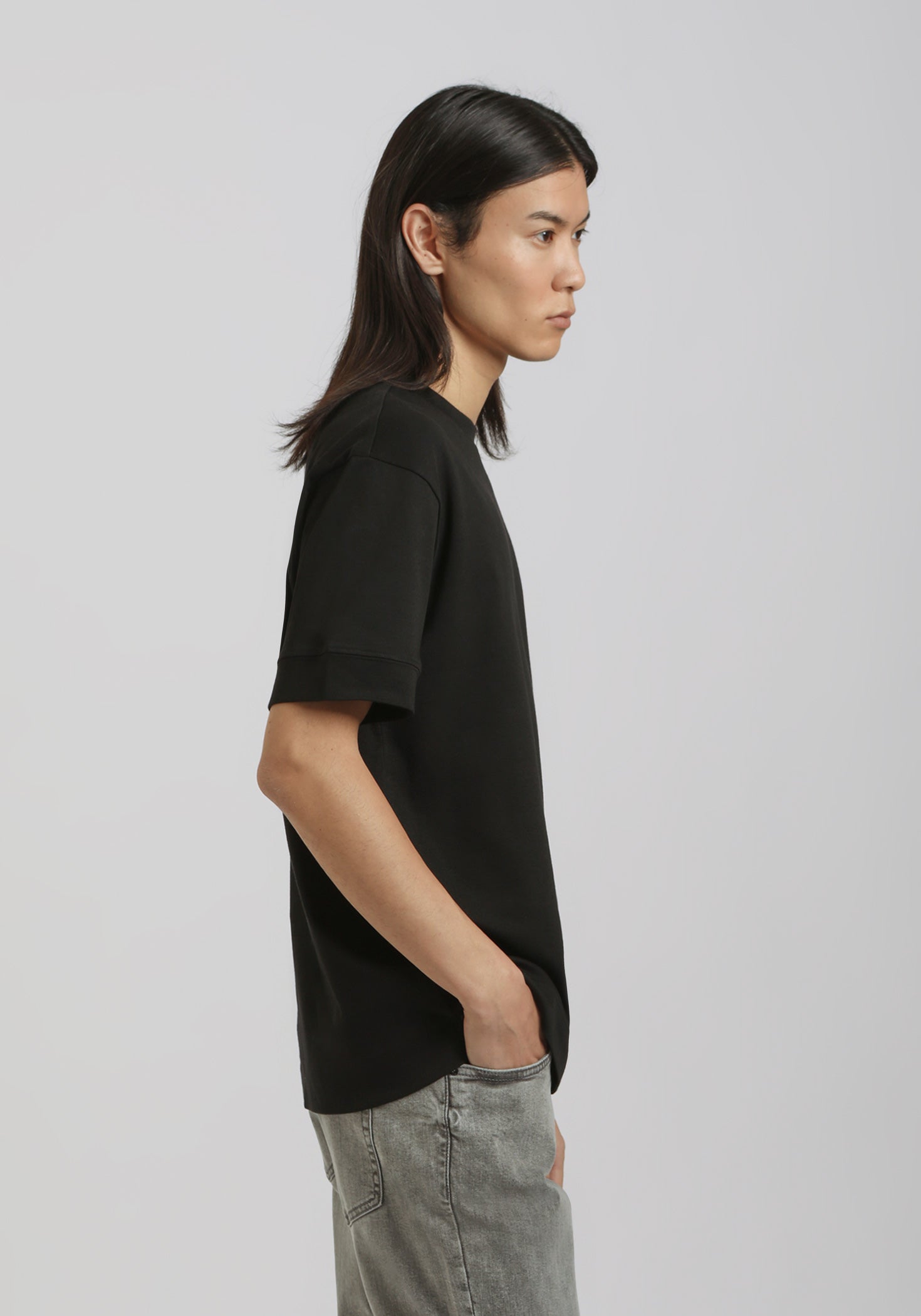 T-shirt over 100% cotone|Colore:Nero