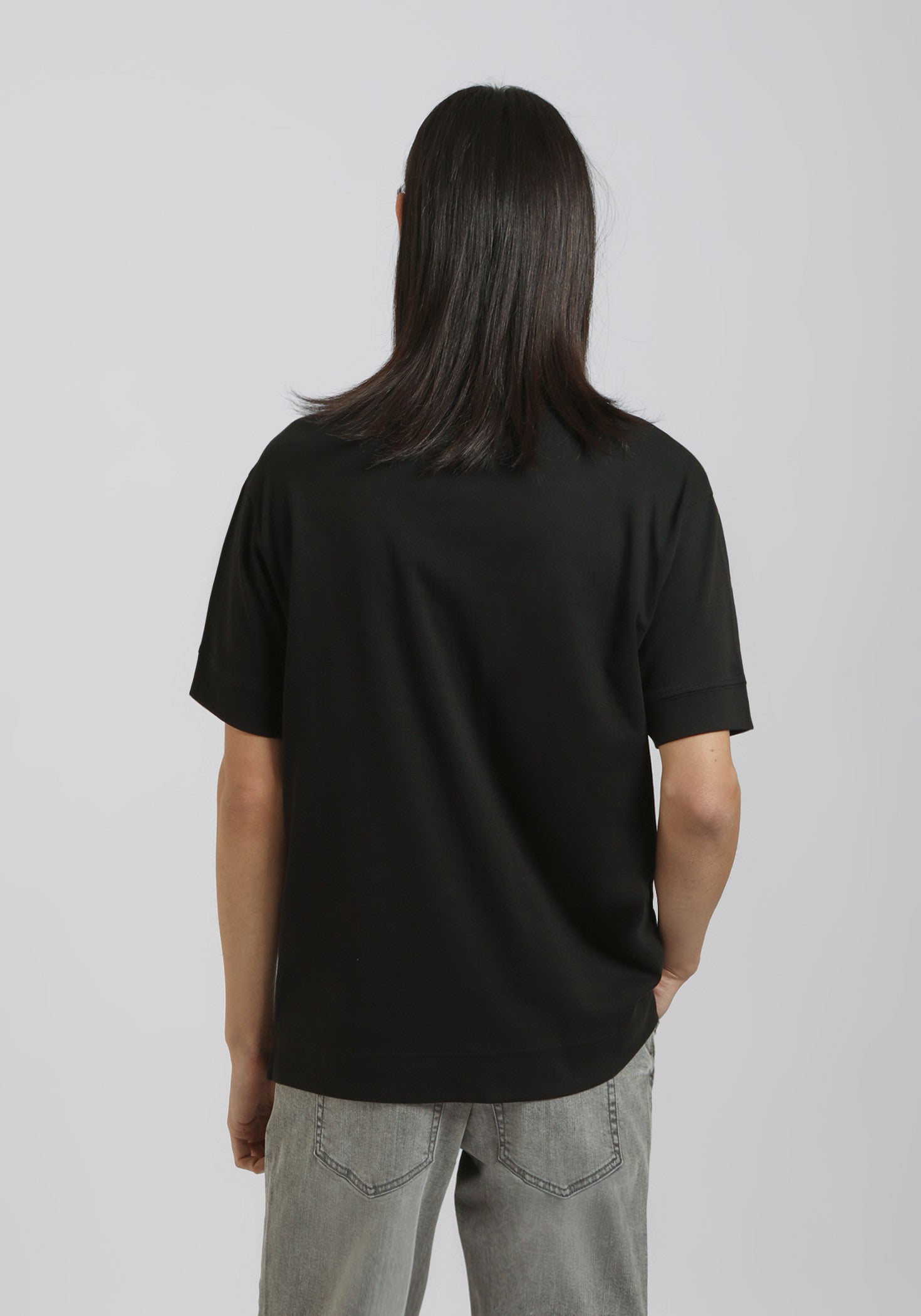 T-shirt over 100% cotone|Colore:Nero