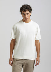T-shirt over 100% cotone|Colore:Off white