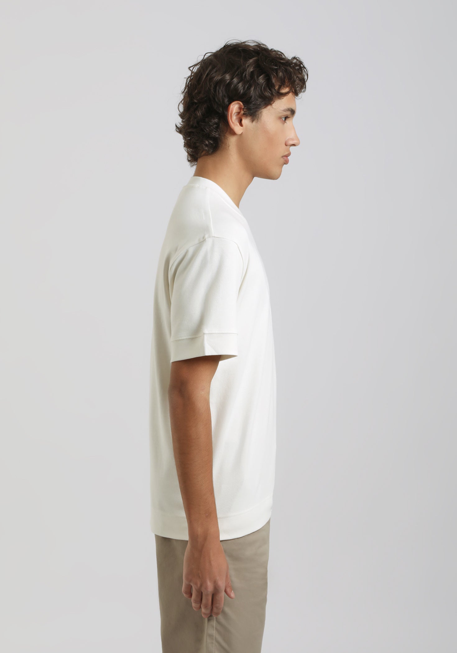 T-shirt over 100% cotone|Colore:Off white