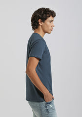 T-shirt collo serafino|Colore:Jeans