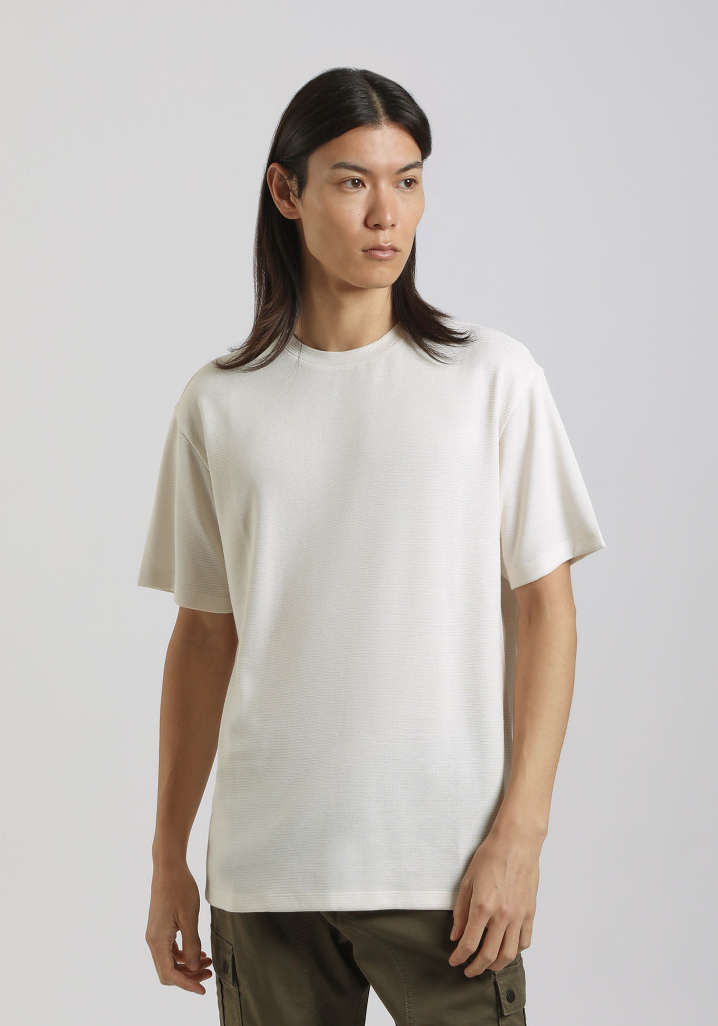 T-shirt strutturata|Colore:Off white