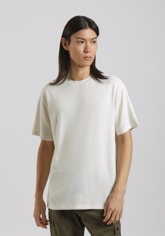 T-shirt strutturata|Colore:Off white