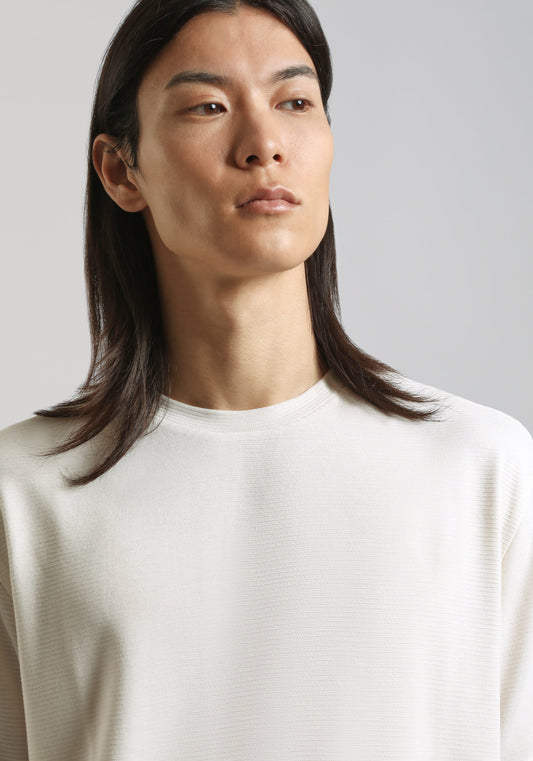 T-shirt strutturata|Colore:Off white