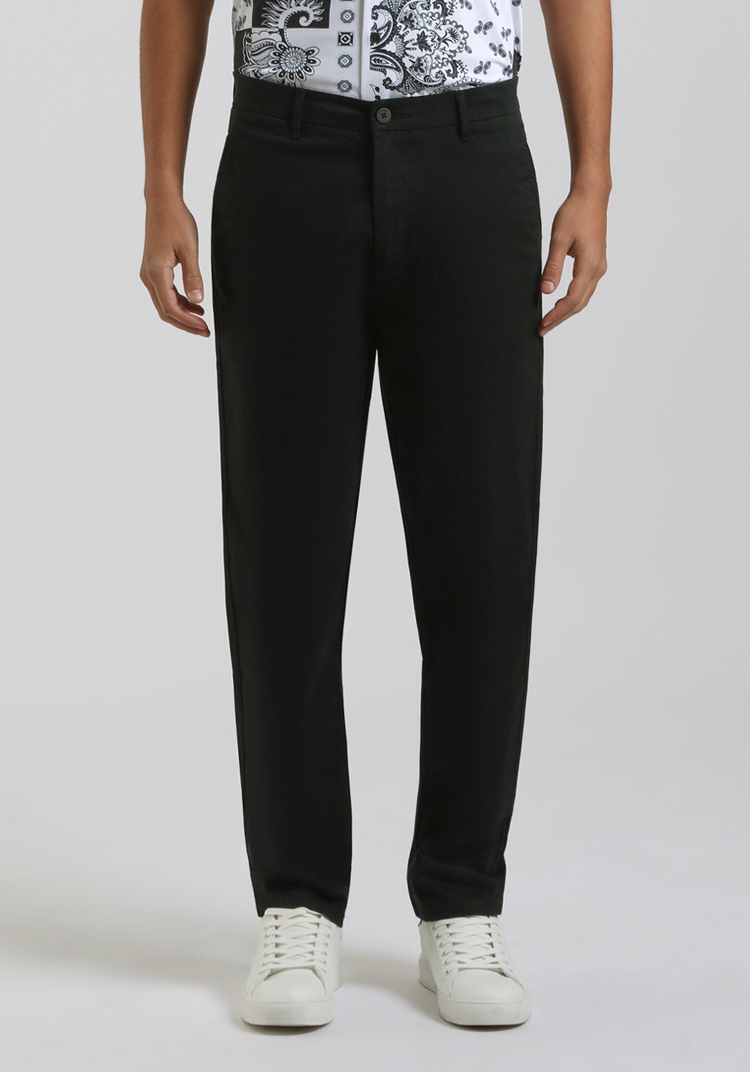 Pantaloni chino in cotone|Colore:Nero