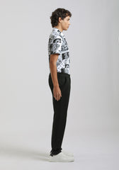 Pantaloni chino in cotone|Colore:Nero