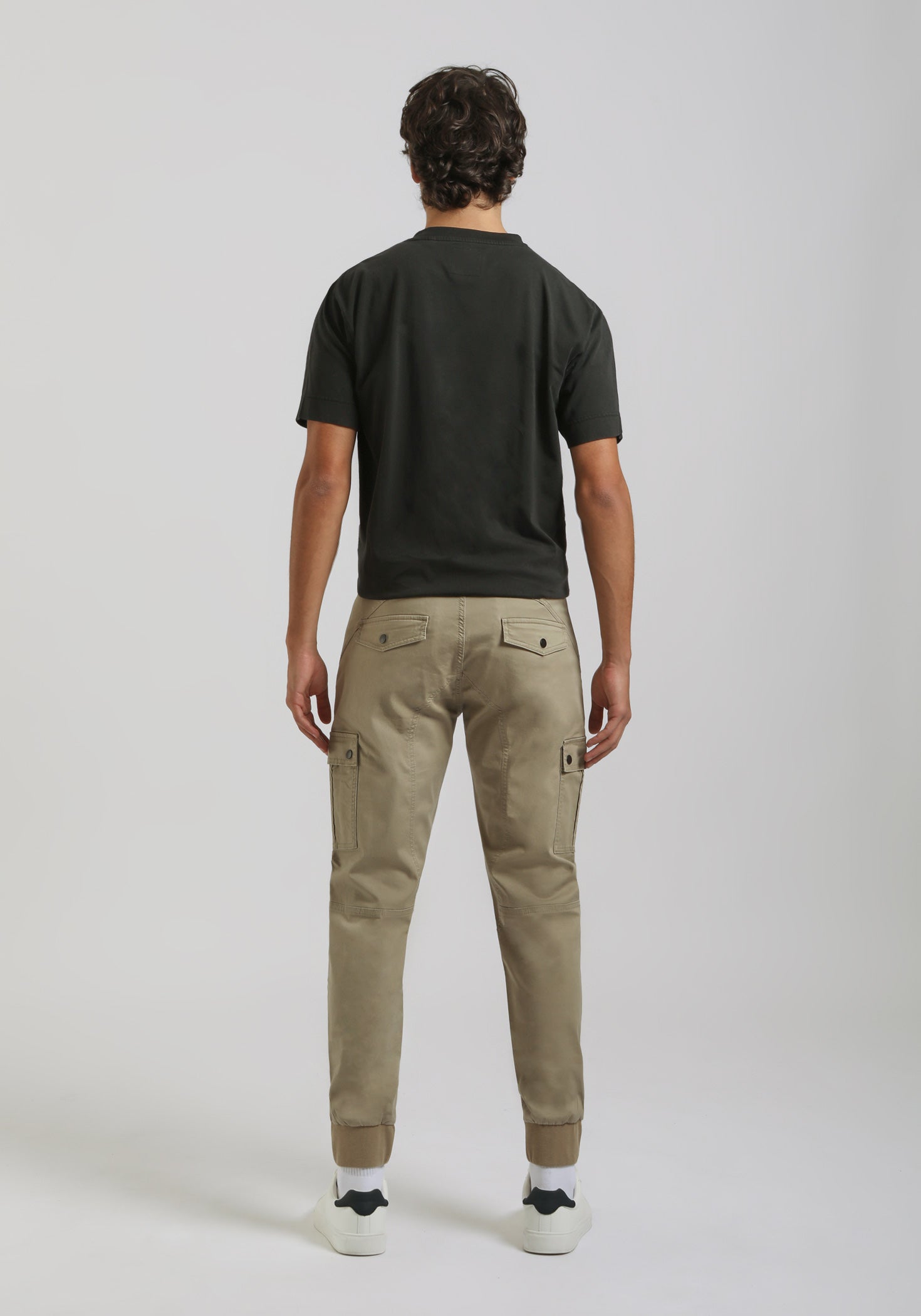 Pantaloni cargo in cotone|Colore:Beige