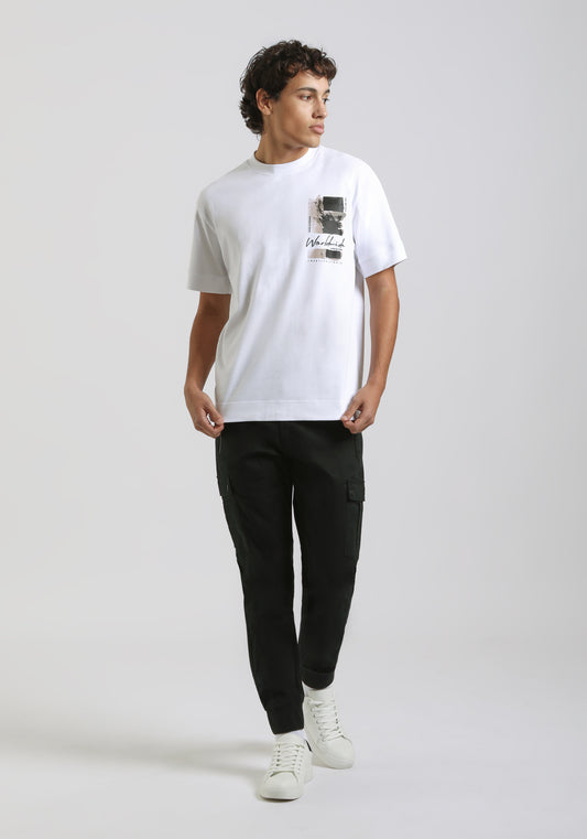 Pantaloni cargo in cotone|Colore:Nero