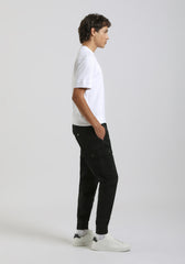 Pantaloni cargo in cotone|Colore:Nero