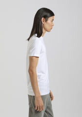 T-shirt viscosa a coste|Colore:Bianco