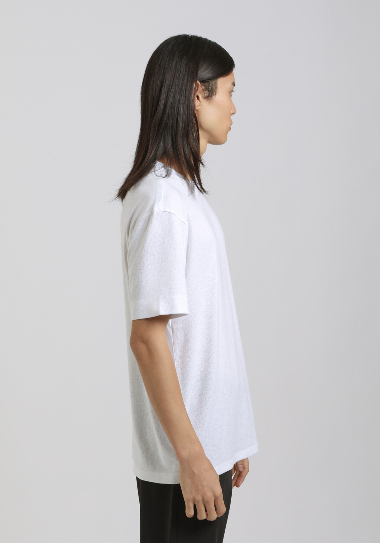 T-shirt strutturata morbida|Colore:Bianco